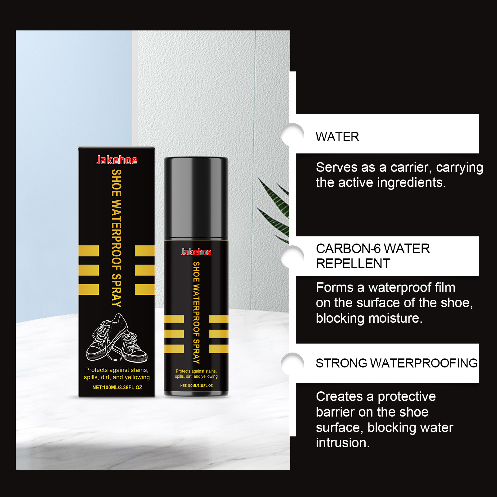 Sneaker Protector Spray - Spray protecteur imperméabilisant pour chaussures, spray